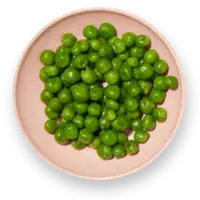 A plate of peas